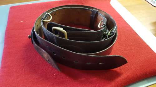 RHODESIA;  BSAP SAMBROWNE.  COMPLETE BROWN LEATHER