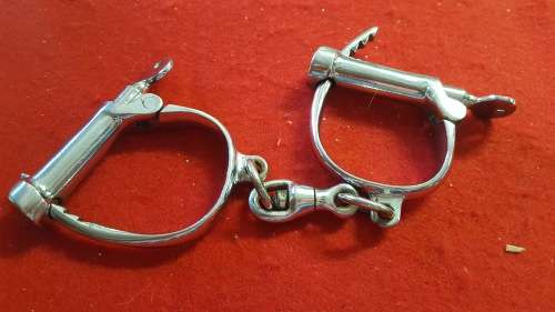 RHODESIA; BSAP HANDCUFFS COMPLETE WITH BSAP STAMP