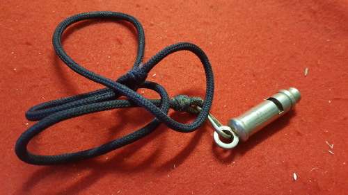 RHODESIA; BSAP LANYARD AND WHISTLE (marked Reuteler Salisbury)