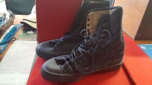 RHODESIA; ARMY/BSAP SUPPORT UNIT/PATU ANTI TRACKING CANVAS BOOTS