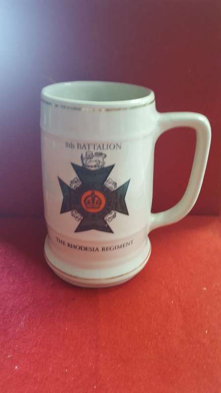 RHODESIA; RHODESIAN REGIMENT BEER MUG