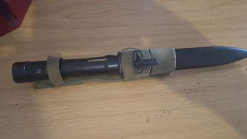 RHODESIA; FN BAYONET AND FROG COMPLETE