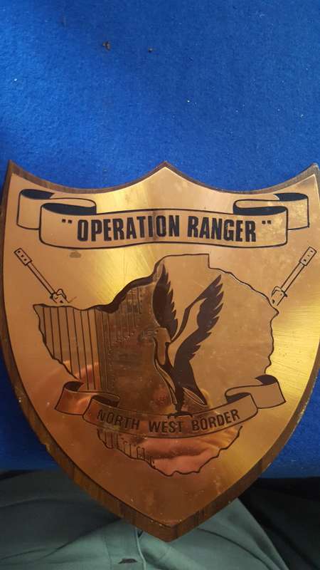 RHODESIA; OPERATION RANGER WALL PLAQUE