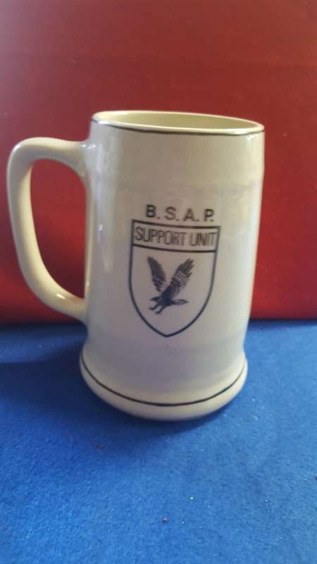 RHODESIA; BSAP SUPPORT UNIT BEER MUG PERIOD