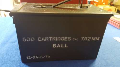 RHODESIA; POLICE/ARMY 7.62 AMMO BOX
