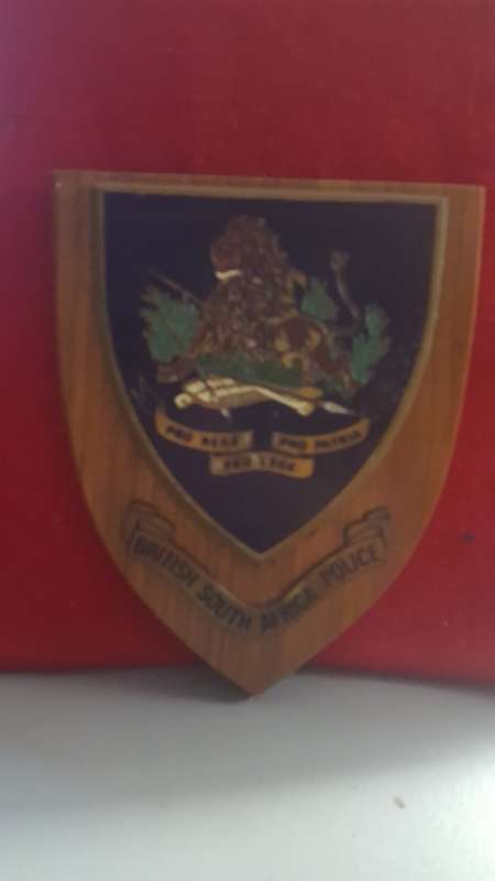 RHODESIA; BSAPOLICE PLAQUE