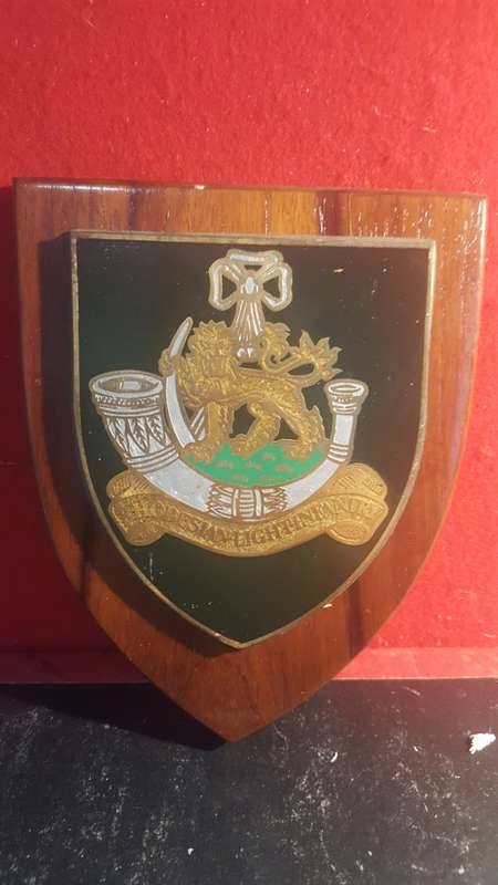 RHODESIA; RHODESIA LIGHT INFANTRY PLAQUE