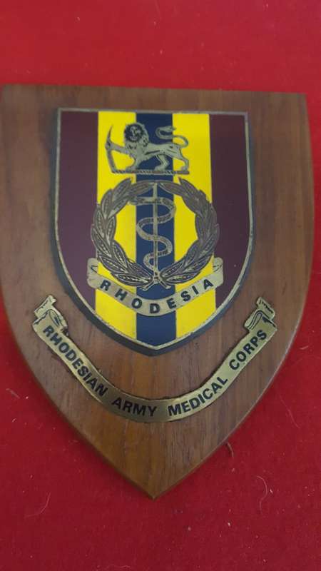 RHODESIA; PLAQUE; RHODESIAN ARMY MEDICAL CORPS