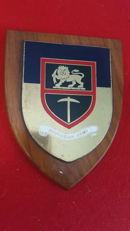RHODESIA; PLAQUE; RHODESIAN ARMY