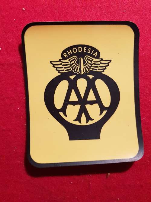 RHODESIA  AA RHODESIA LICENCE DISC WINDSCREEN STICKER