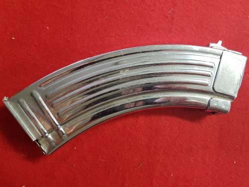 RHODESIA; AK 47 CHROMED MAGAZINE