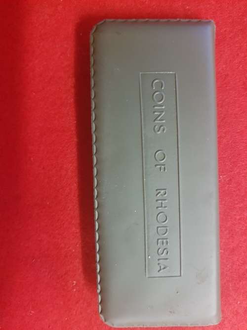 RHODESIA, WALLET OF RHODESIAN COINS UNC