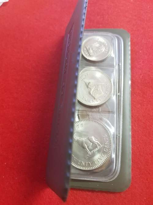 RHODESIA, WALLET OF RHODESIAN COINS UNC