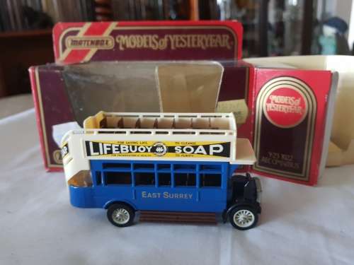 MATCHBOX MODELS OF YESTERYEAR Y23 1922 AFC OMNIBUS   1/43 SCALE