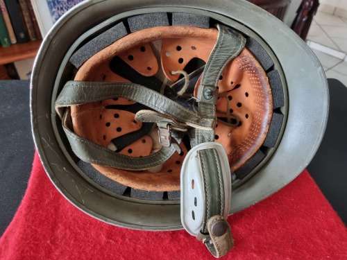 RHODESIA MILITARY PARA HELMET FOUND IN RHODESIA TRUNK BUT COULD BE SOUTH AFRICAN ARMY