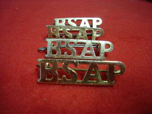 Rhodesia : BSA POLICE Shoulder Titles (Rhodesia)