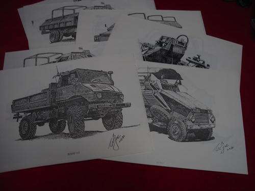 RHODESIA: Sketches of Military vehicles (15)