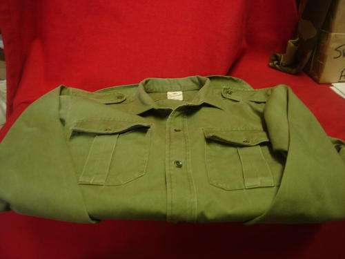 RHODESIAN ARMY / POLICE DRAB GREEN COMBAT SHIRT