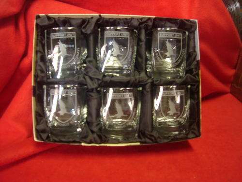 RHODESIA BSAP SUPPORT UNIT - WHISKEY GLASSES (6)