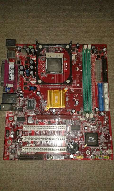 MSI Motherboard and 1.8Gig Celeron Processor