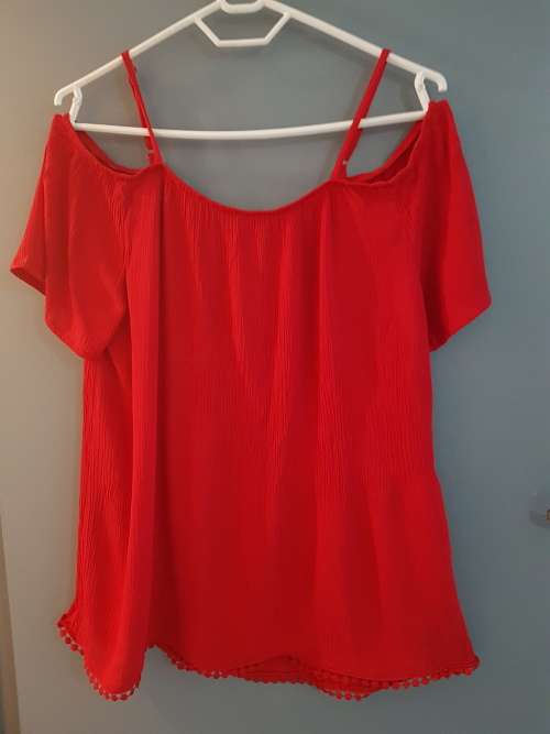 Off The Shoulder Red Top