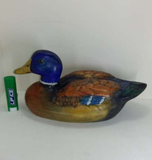 Vintage Blue Headed Mallard Duck