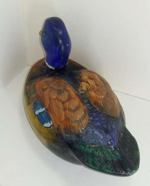 Vintage Blue Headed Mallard Duck