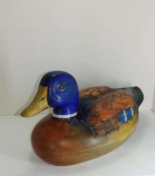Vintage Blue Headed Mallard Duck