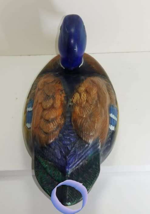 Vintage Blue Headed Mallard Duck