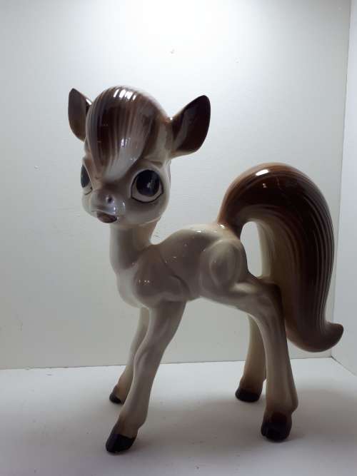 Playful Porcelain Pony Figurine