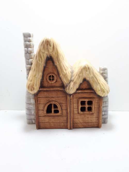 Ceramic House Tea Light Candle Holder