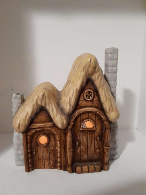 Ceramic House Tea Light Candle Holder