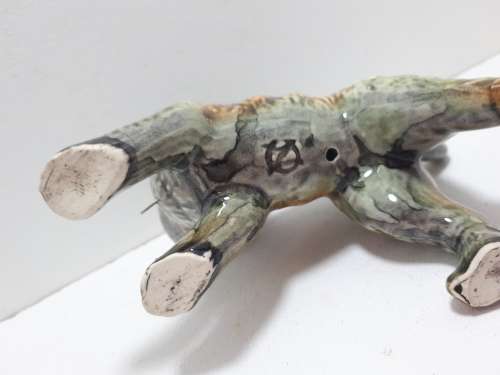 Vintage Porcelain Camille Naudot Cat Figurine