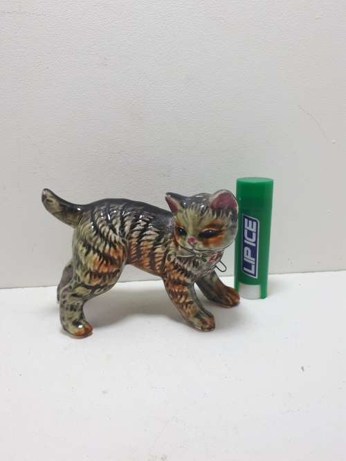 Vintage Porcelain Camille Naudot Cat Figurine