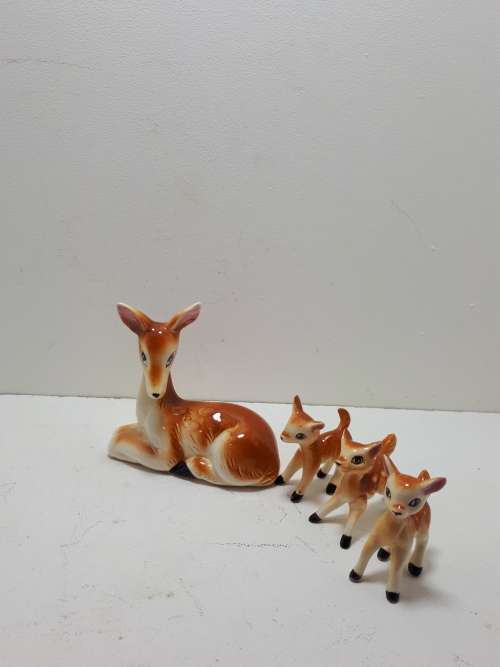 Deer Figurine with babies