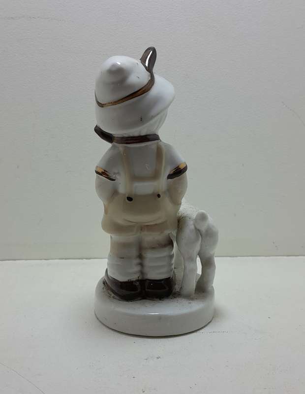 Elweco figurine of a boy with a lamb
