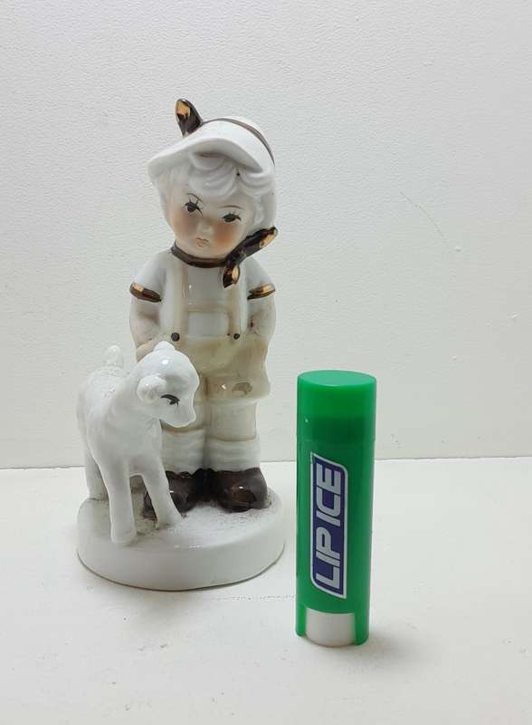 Elweco figurine of a boy with a lamb