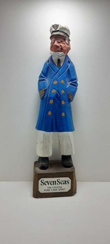 Wooden Sea Captain Figurine 4