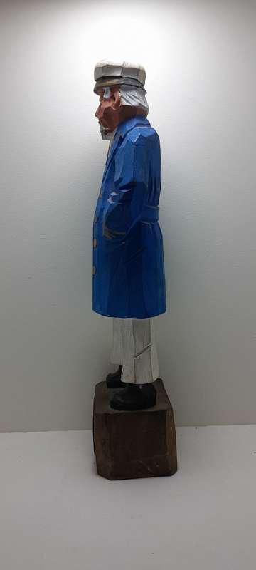 Wooden Sea Captain Figurine 4