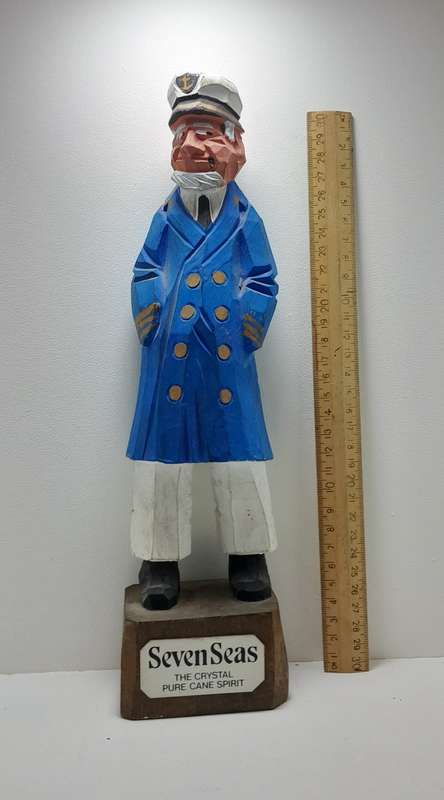 Wooden Sea Captain Figurine 4