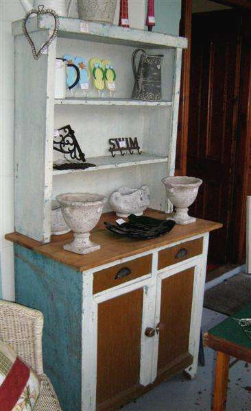 Kitchen Dresser and Pine Kist - 2 items