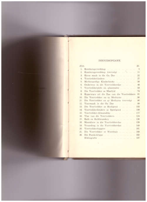 KULTUURSKATTE UIT DIE VOORTREKKER-TYDPERK, DEEL II, 1 STE UITG. 1940