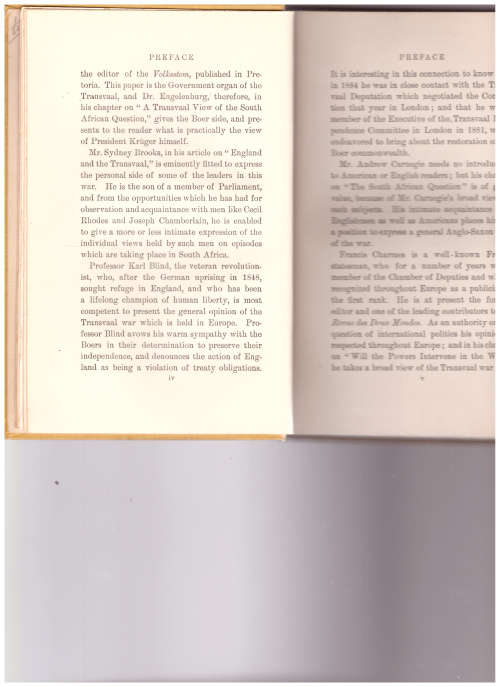 BRITON & BOER: BOTH SIDES OF THE SOUTH AFRICAN QUESTION, 1 ST ED. 1900