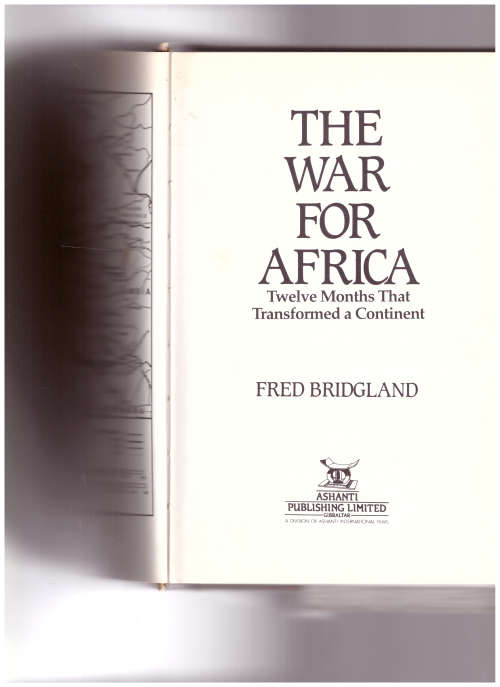 THE WAR FOR AFRICA by FRED BRIDGELAND