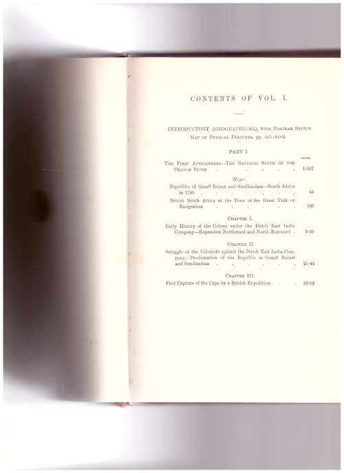 FIFTY YEARS OF THE HISTORY OF THE REPUBLIC IN SOUTH AFRICA 1795-1845