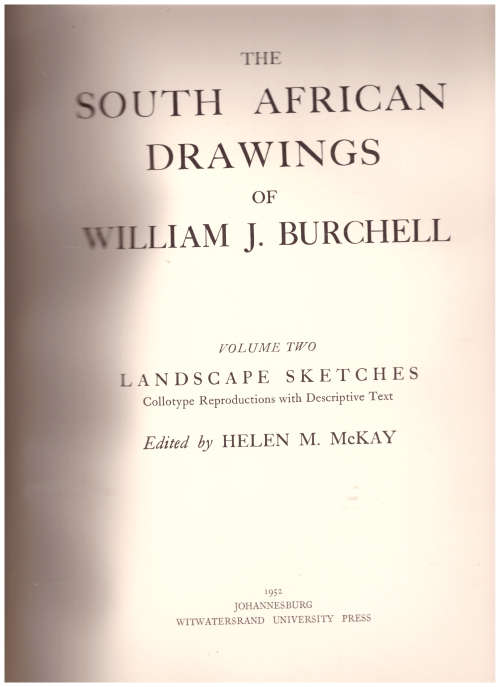 SOUTH AFRICAN DRAWINGS OF WILLIAM J. BURCHELL VOL. II, LIMITED TO 300 COPIES, 1/3 LEATHER HARD COVER