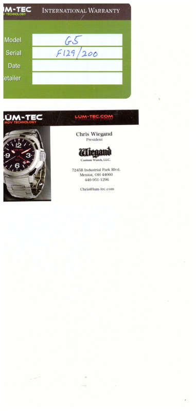 LUM-TECH WATCH, USA