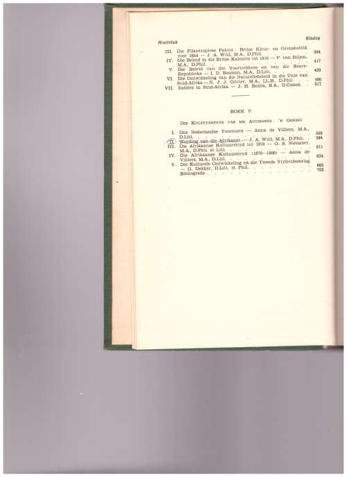 GESKIEDENIS VAN SUID-AFRIKA IN TWEE VOLUMES.
