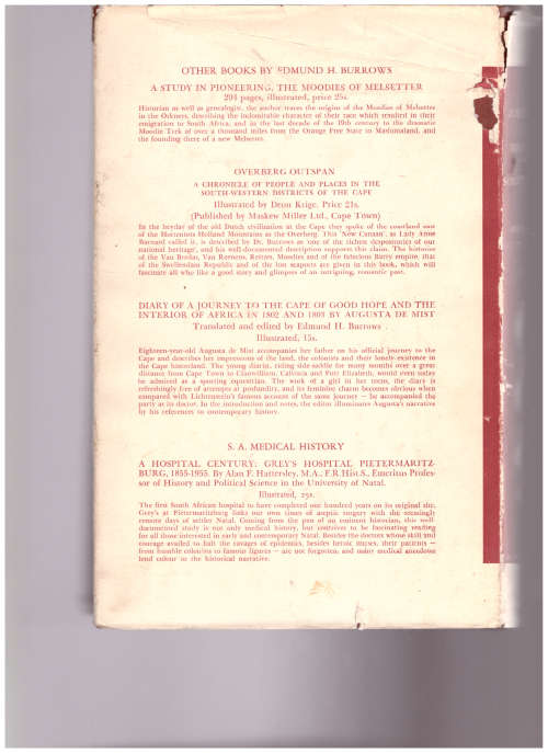 A HISTORY OF MEDICINE IN SOUTH AFRICA