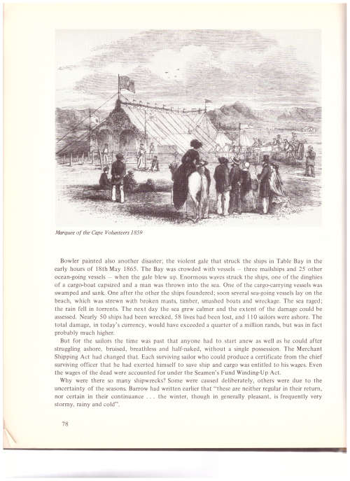 BOWLER`S CAPE TOWN: LIFE AT THE CAPE IN EARLY VICTORIAN TIMES 1834-1868